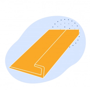 Алюминиевый профиль L-образный 140x19.5x19.5 мм АМц ГОСТ 13737-90