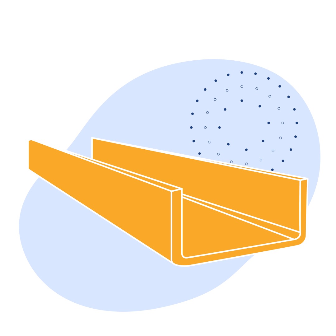 Швеллер стальной гнутый равнополочный 40х30х2 мм 09Г2С ГОСТ 8278-83