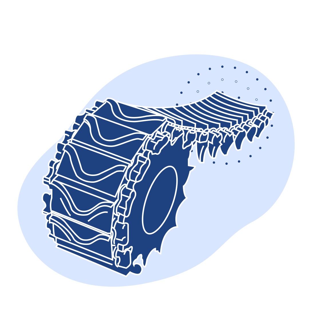 Металлический трак ГЛТ 1-1-02 28.4 кг
